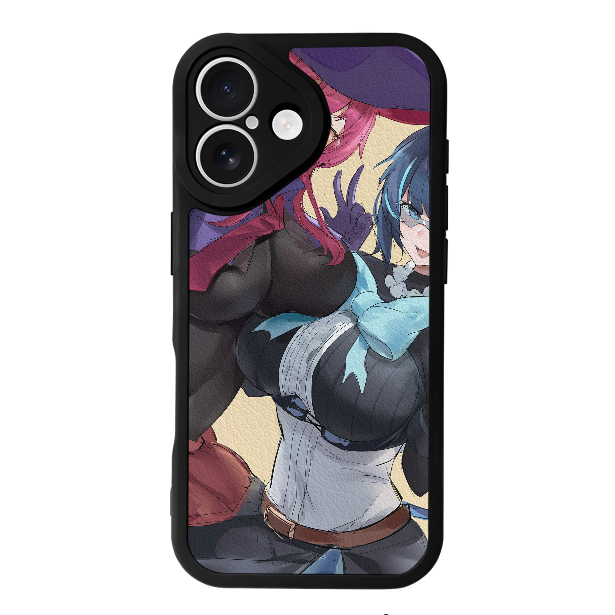 （画像用） 遊☆戯☆王 Yu-Gi-Oh! 【iPhone 16シリーズ対応】シリコンスマホケース（レザー調） 材質：シリコン